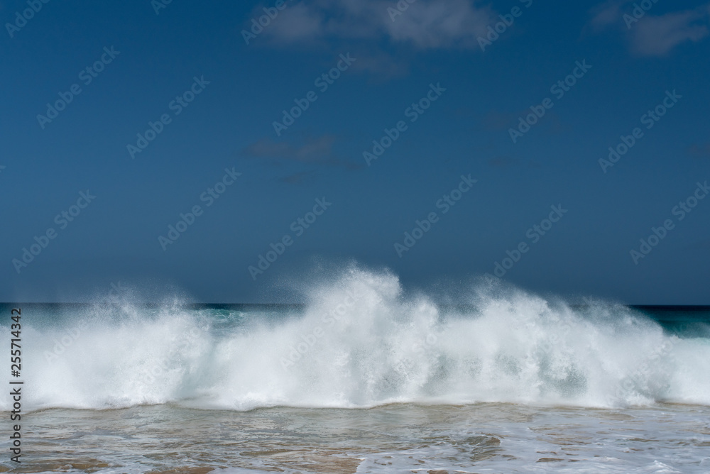 waves & beach on Sal island, cape verde