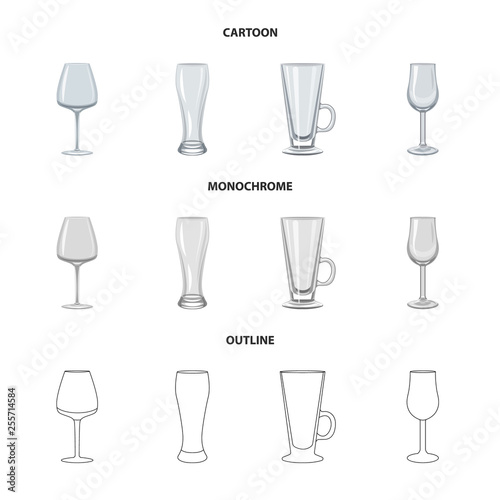 Vector design of form and celebration icon. Collection of form and volume stock symbol for web.