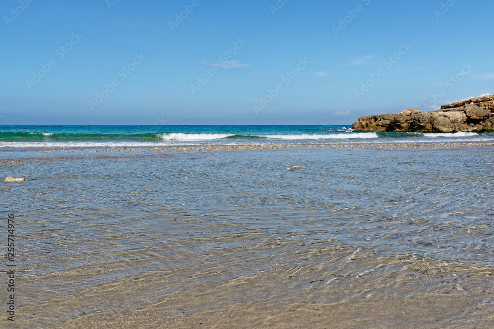 Wellen am Strand, Mallorca, Spanien