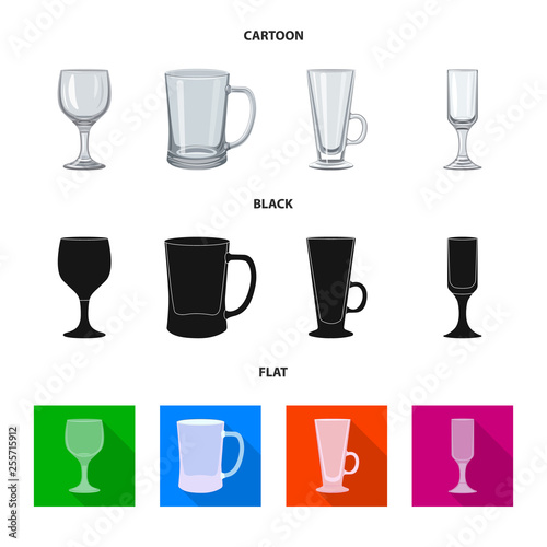 Vector illustration of form and celebration symbol. Set of form and volume vector icon for stock.