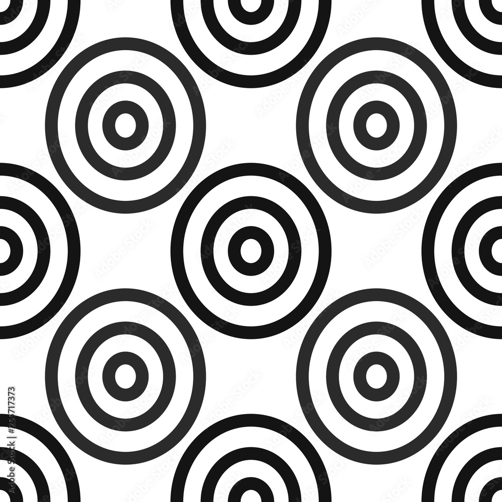 Seamless African Adinkra Pattern - black and white digital art ritual ...