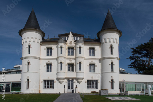 White castle of gothic style built in 1868 in Pornichet