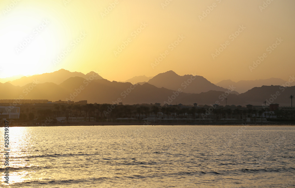 Beautiful sunset in Egypt