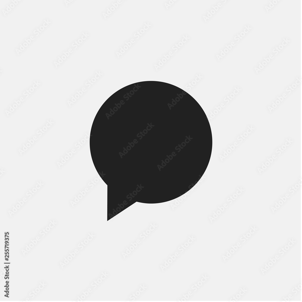 Speech Bubble Social Network Comment User Interface Flat Vector Icon Speech Bubble Social Network Comment User Interface Flat Vector Icon