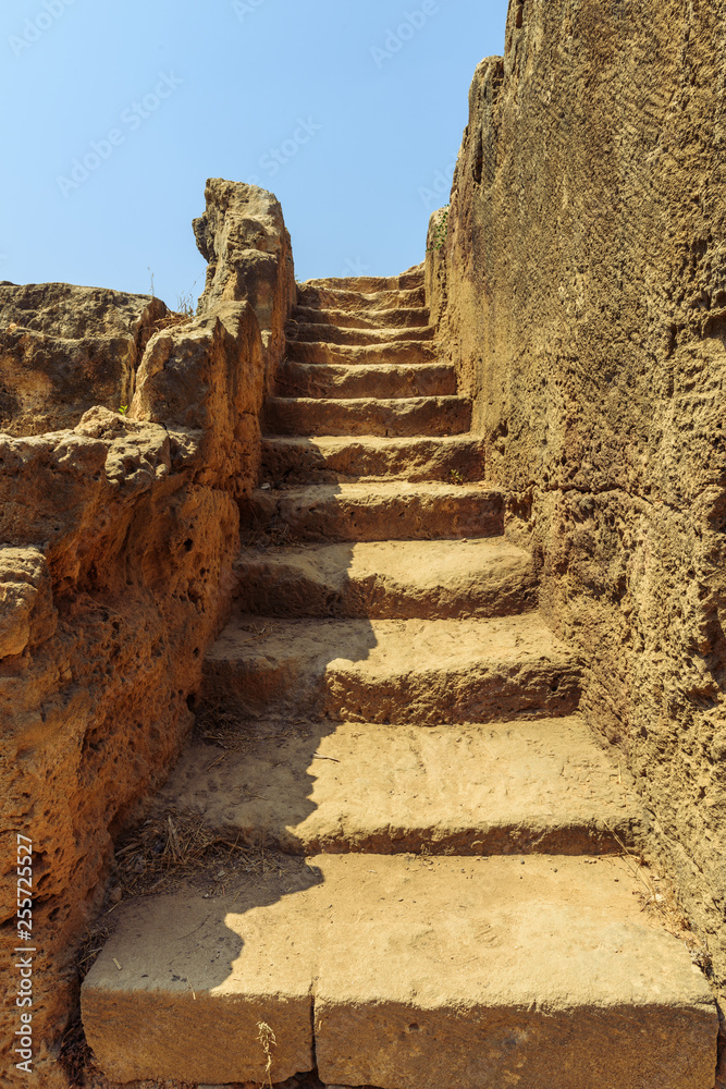 Fototapeta premium Old Cyprus stairs