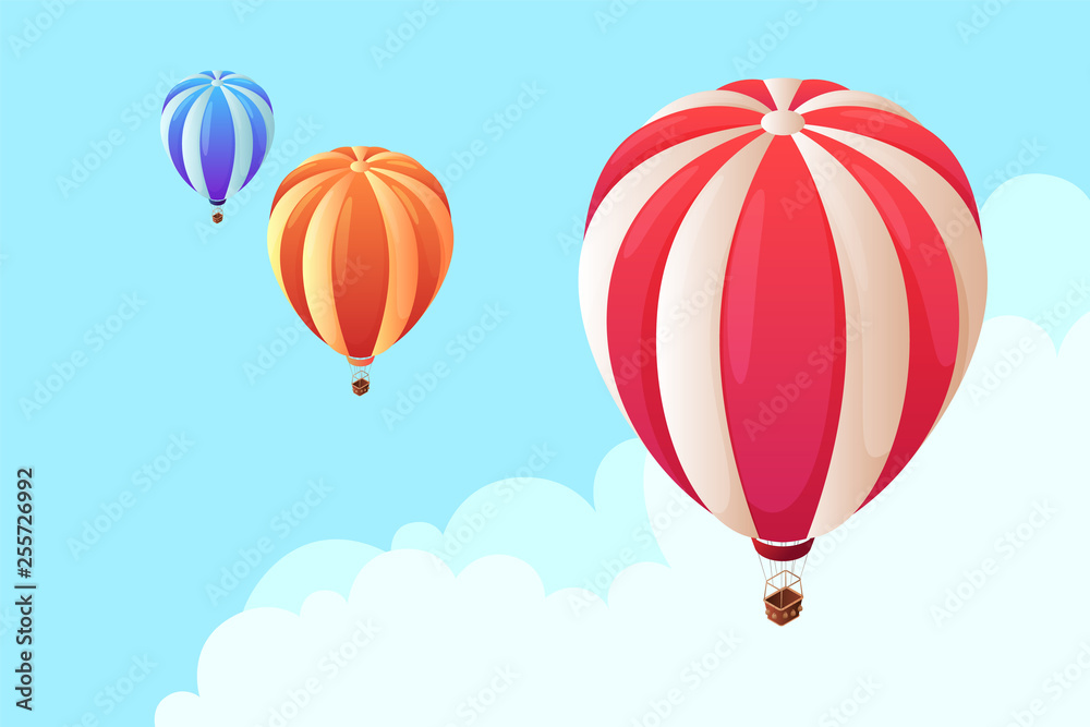 Isometric hot air balloon Isometric hot air balloon