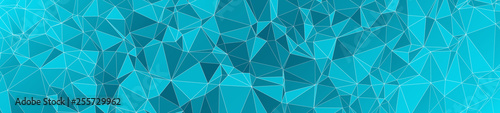 Triangular style abstract vector wide concept