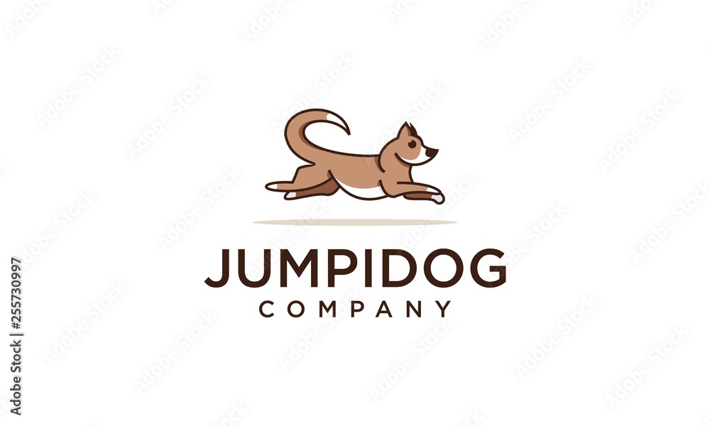 modern jump dog icon modern jump dog icon