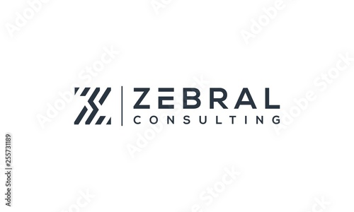 lettering z with zebra style