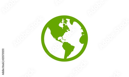 green earth logo vector