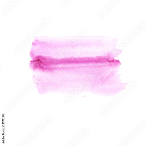 Watercolor gradient pink violet illustration on white background. drawn by hand.