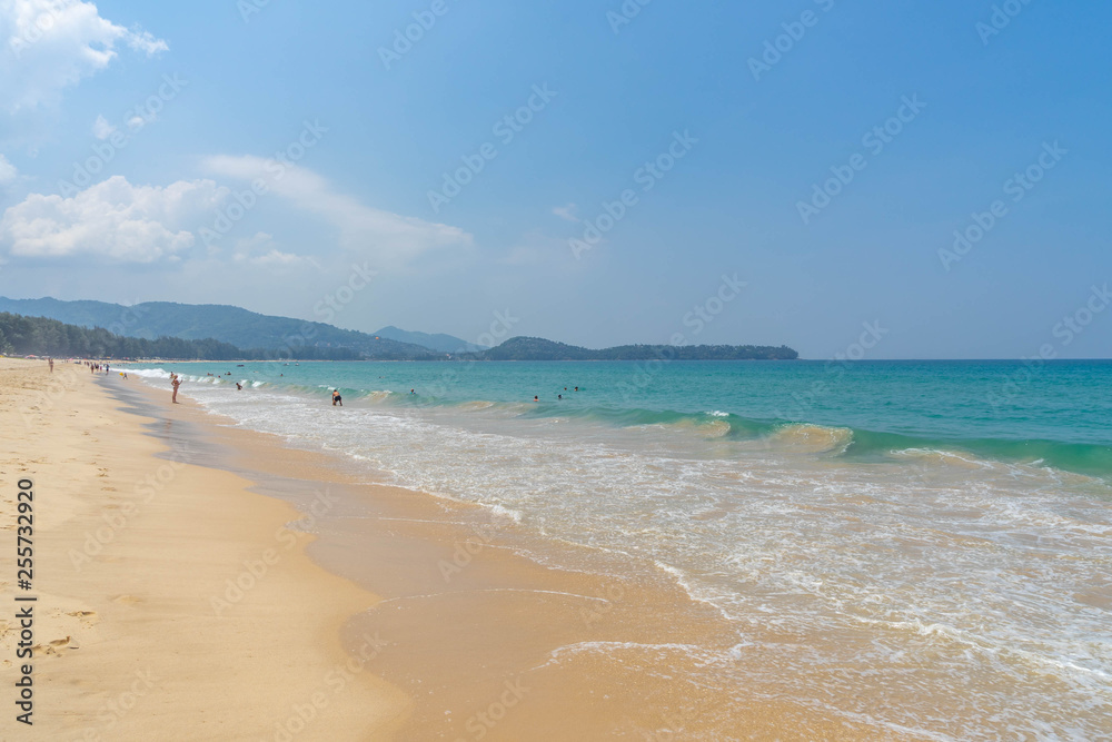 Beautiful beach in Phuket , Thailand