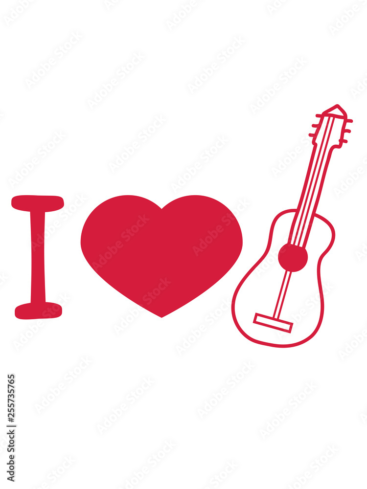 gitarre I love liebe herz lernen spielen song cool sänger band party feiern spaß clipart comic cartoon design gitarre I love liebe herz lernen spielen song cool sänger band party feiern spaß clipart comic cartoon design