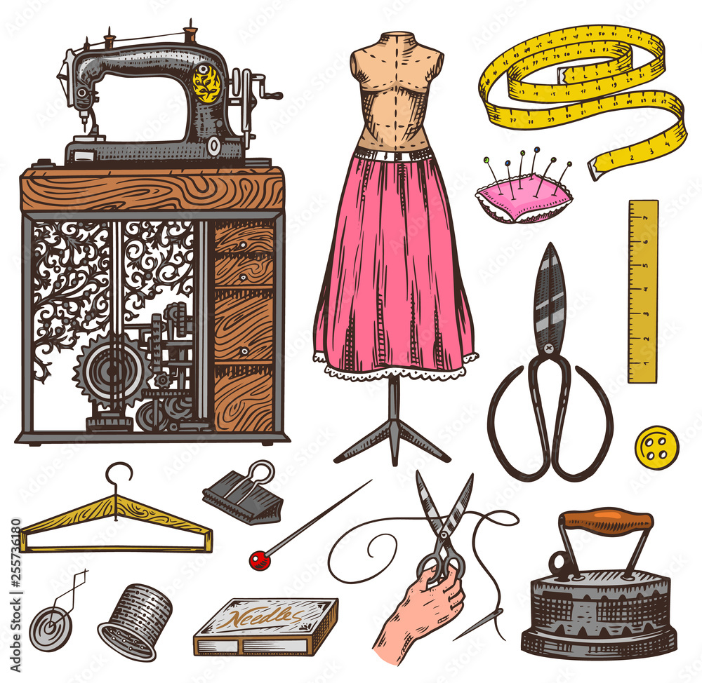 18,300+ Sewing Tools Stock Illustrations, Royalty-Free Vector Graphics &  Clip Art - iStock