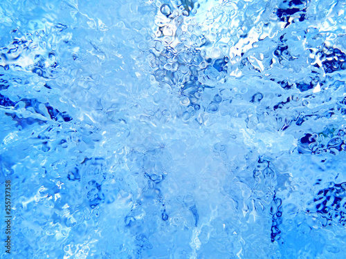 Abstract blue ice background.