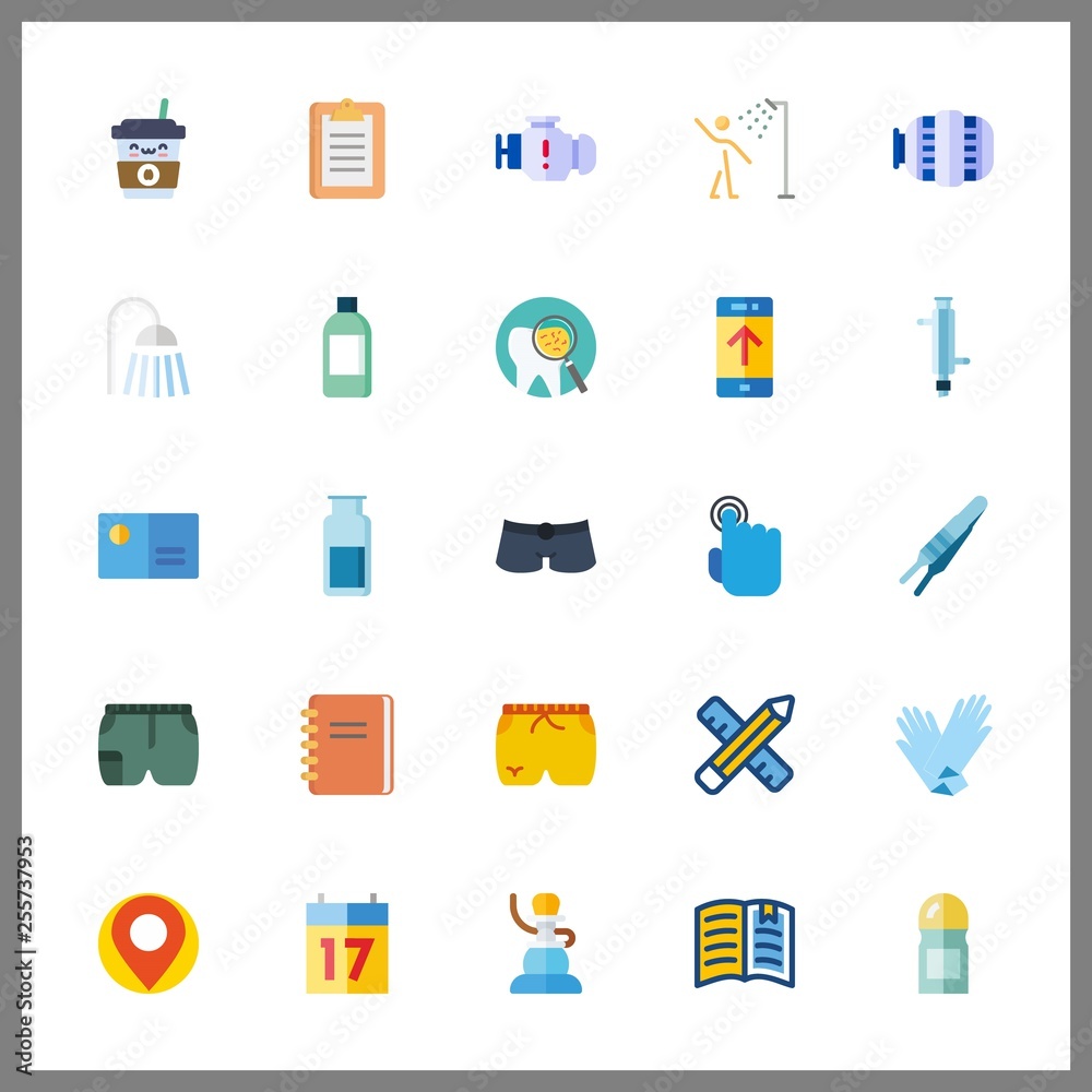 25 clean icon. Vector illustration clean set. condenser and business card icons for clean works 25 clean icon. Vector illustration clean set. condenser and business card icons for clean works