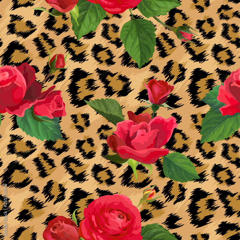 Floral and leopard print hotsell