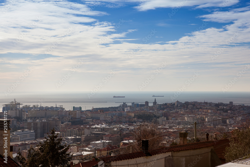 High view of Trieste
