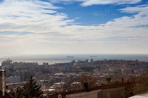 High view of Trieste