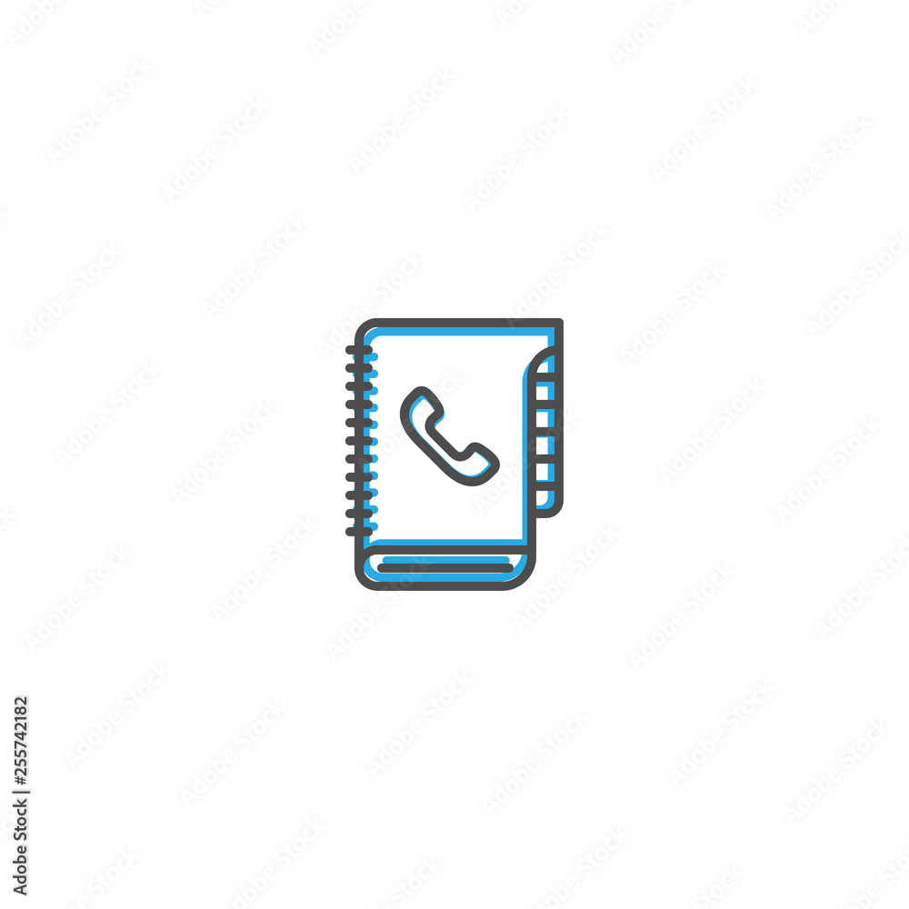Agenda icon design. Marketing icon line vector illustration Agenda icon design. Marketing icon line vector illustration
