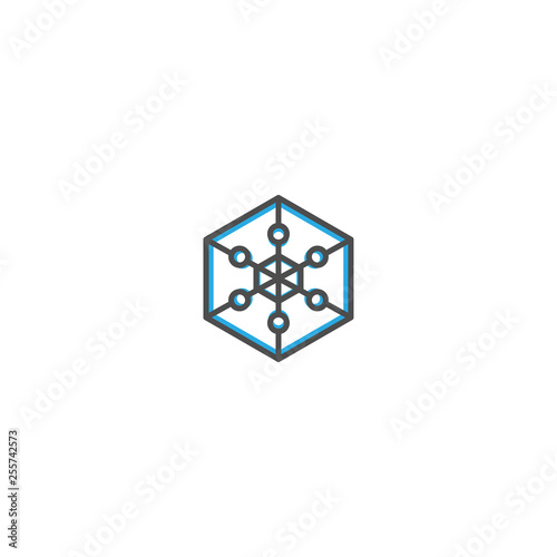 Analystics icon design. Marketing icon line vector illustration photo