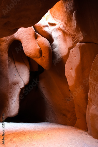 Argentina. Funny sandstone rockformations between Cachi and Cafayate in Salta, Argentina. This photo is taken at the Cuevas the Acsibi, a remote natural highlight along ruta 40.  photo