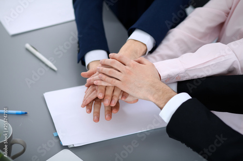 Wallpaper Mural Business people group joining hands. Teamwork or meeting concepts Torontodigital.ca