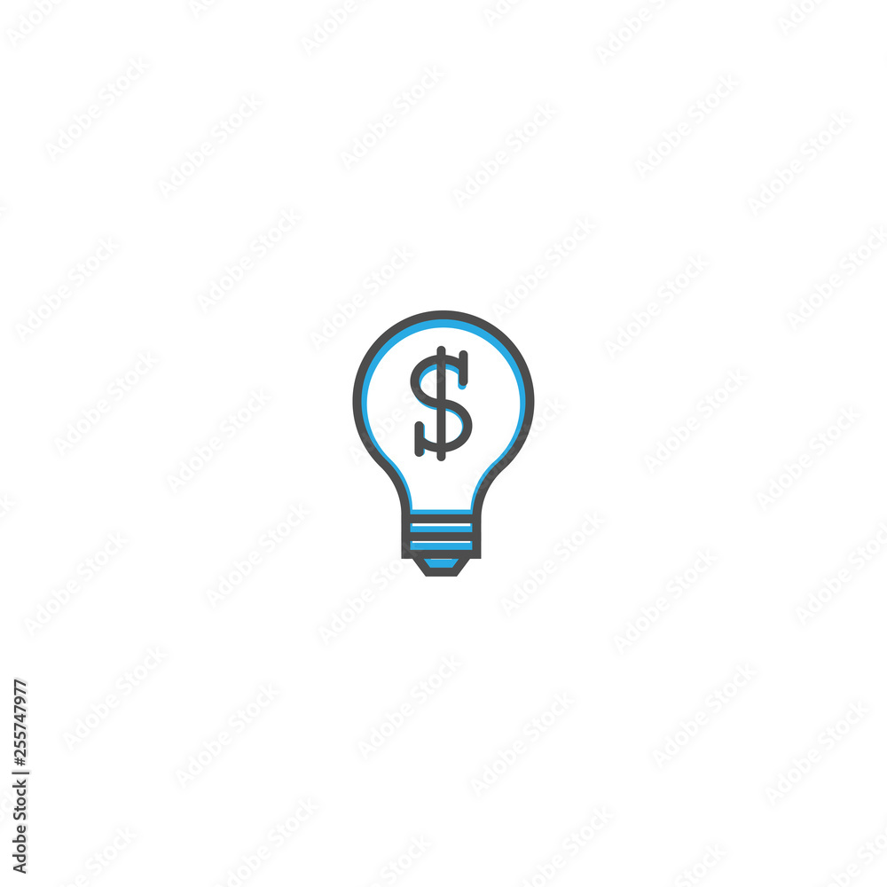 Idea icon design. Marketing icon line vector illustration Idea icon design. Marketing icon line vector illustration