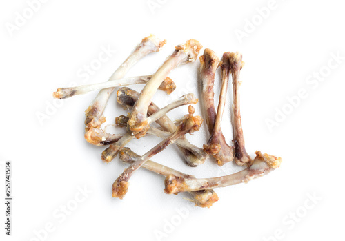 Wallpaper Mural Fried chicken bones isolated on white background Torontodigital.ca