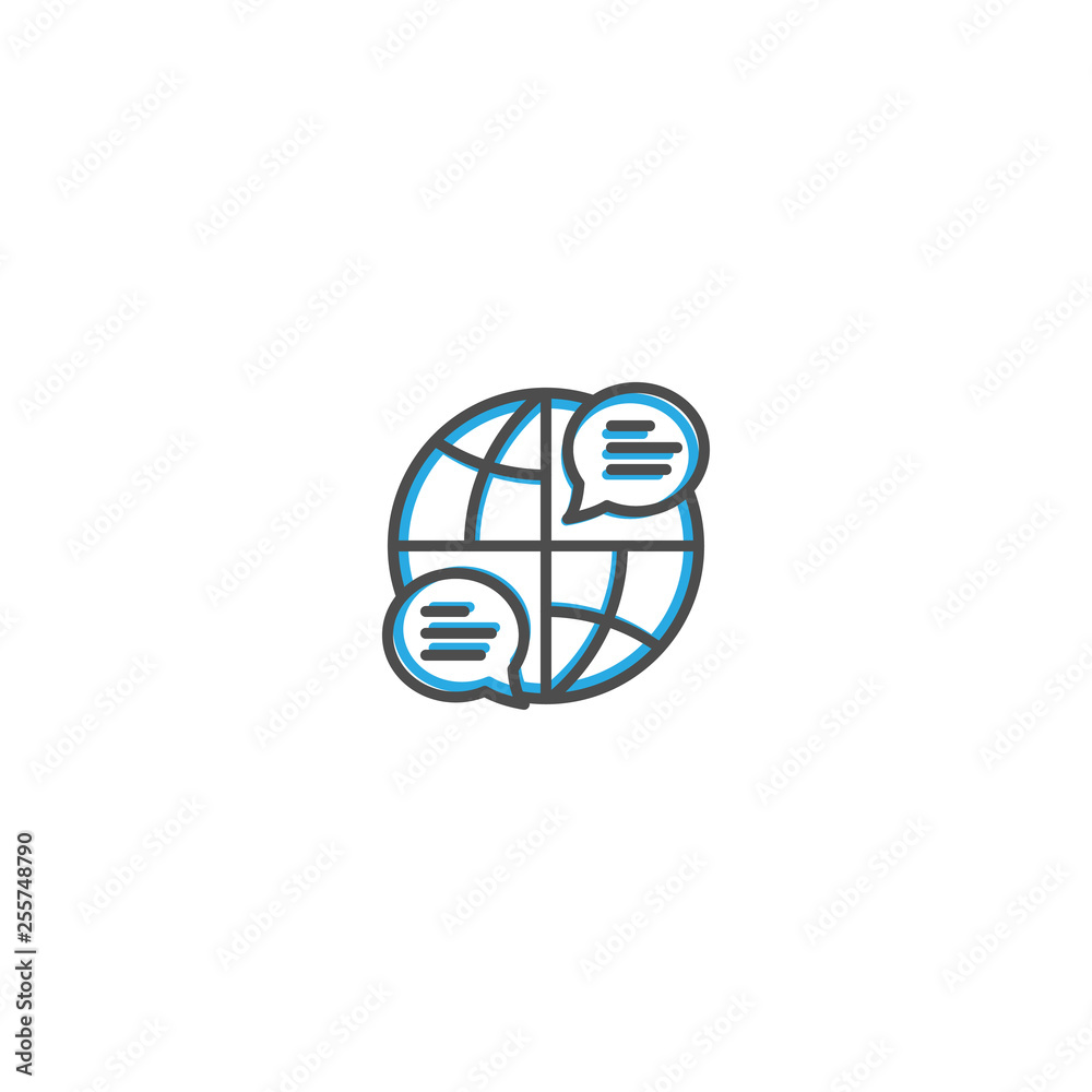 Internet icon design. Marketing icon line vector illustration Internet icon design. Marketing icon line vector illustration