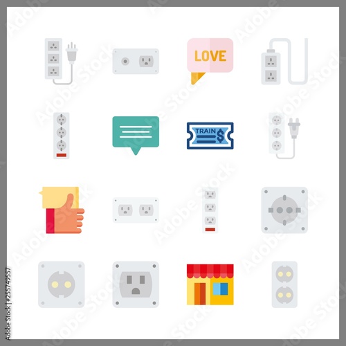 16 smartphone icon. Vector illustration smartphone set. social media and chat icons for smartphone works