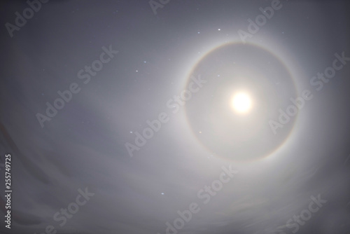 Lunar Halo in the Alps