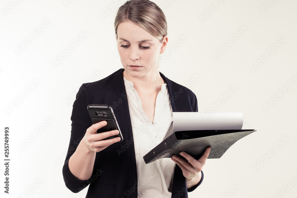 a successful business girl in a office a successful business girl in a office