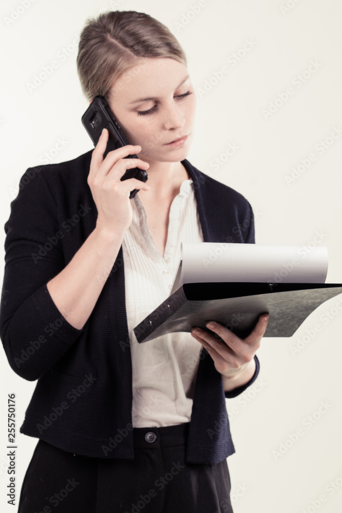 a successful business girl in a office a successful business girl in a office