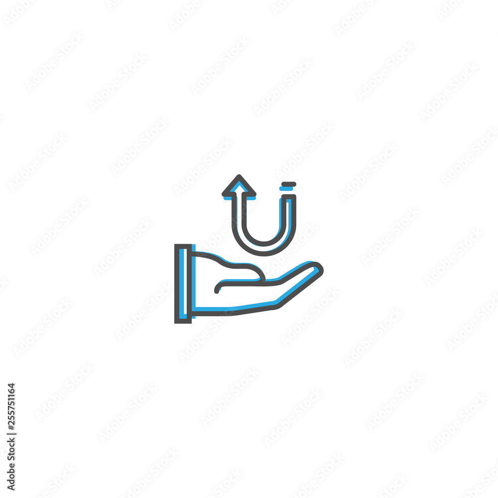 Receive icon design. Marketing icon line vector illustration Receive icon design. Marketing icon line vector illustration