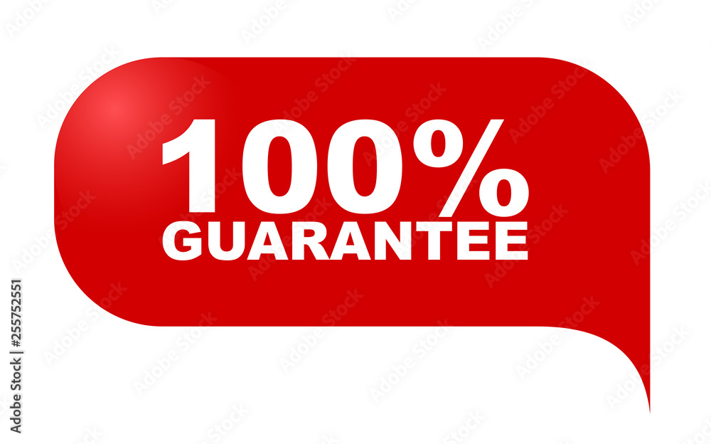 red vector banner 100% guarantee red vector banner 100% guarantee