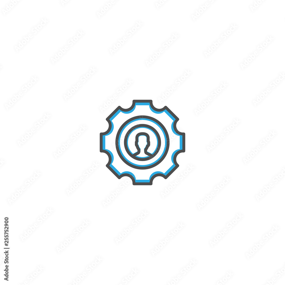 Setting icon design. Marketing icon line vector illustration Setting icon design. Marketing icon line vector illustration