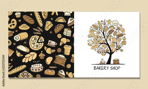 Greeting cards, design idea for bakery company
