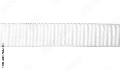 White sling belt on white background isolation photo