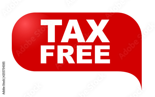 red vector banner tax free