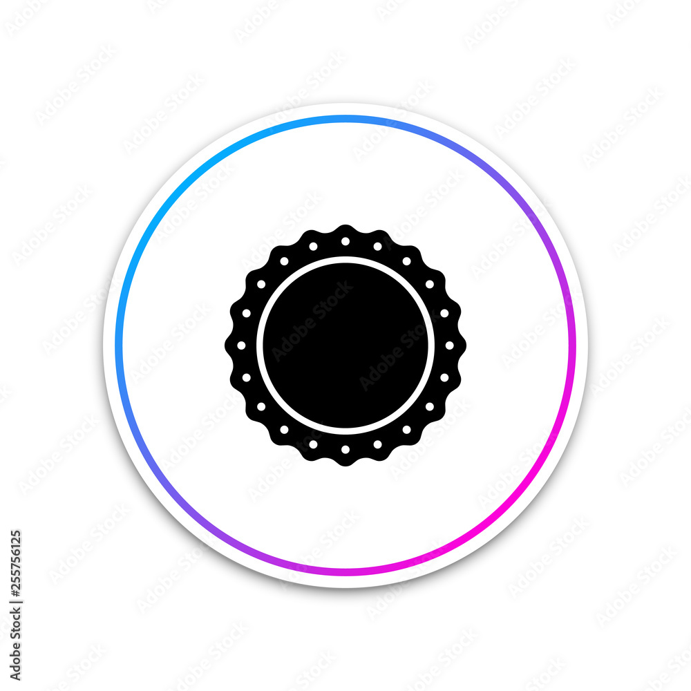 Quality emblem icon isolated on white background. Circle white button. Vector Illustration Quality emblem icon isolated on white background. Circle white button. Vector Illustration