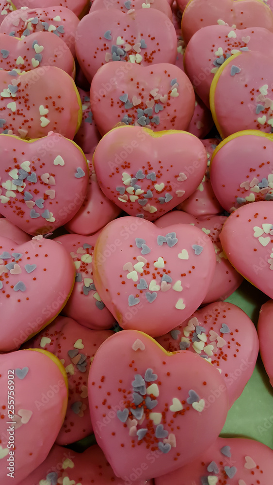 Donut, Heart Shaped Pastry Donut, Heart Shaped Pastry