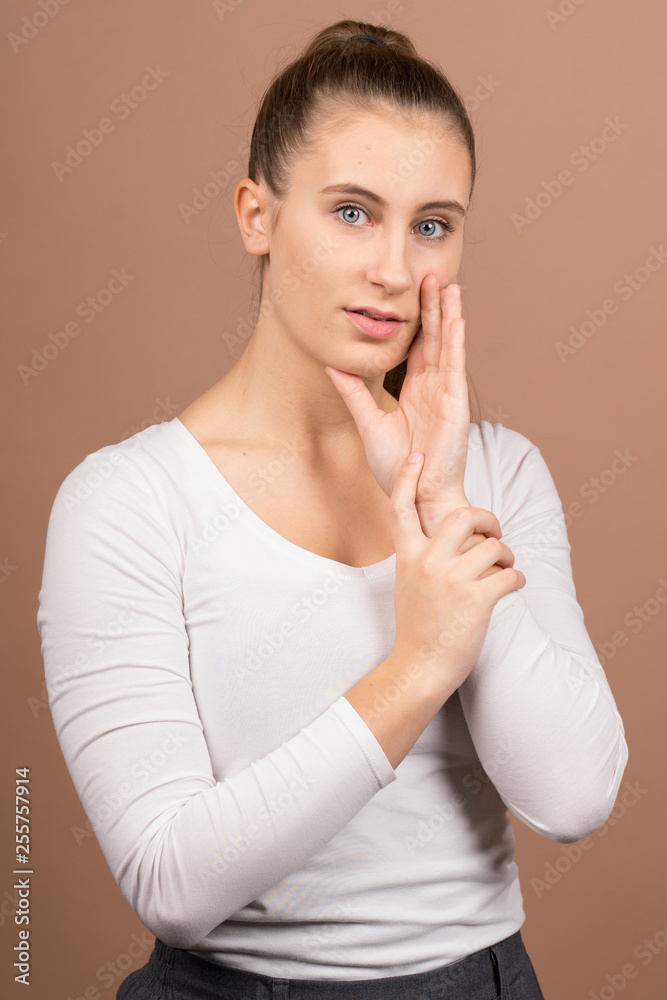 a girl is very positive