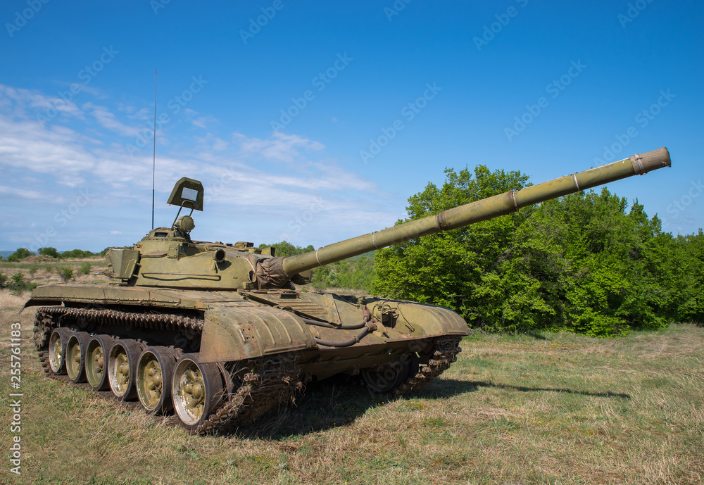 Soviet main battle tanks T-72 Ural Stock Photo | Adobe Stock