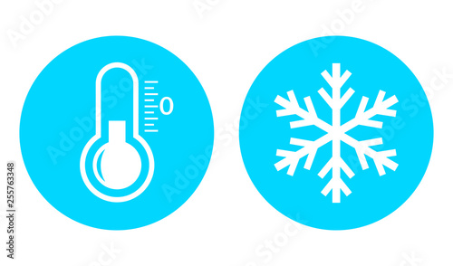 Cold temperature vector icon