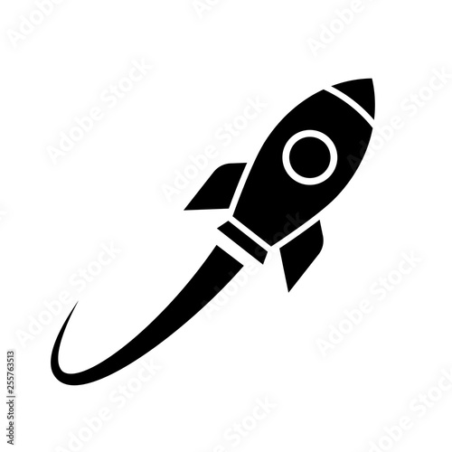 Rocket launch vector icon