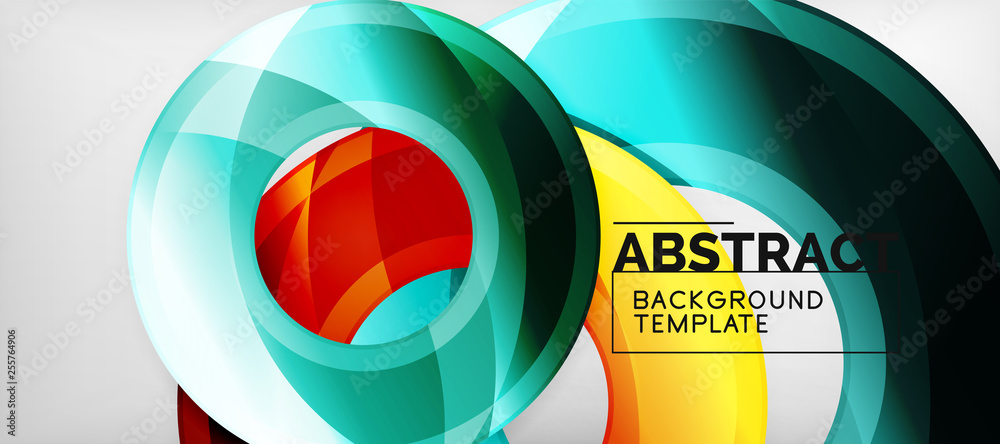 Glossy circles geometric background Glossy circles geometric background