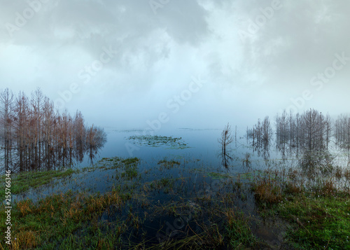 Mist lake in Deltona Florida