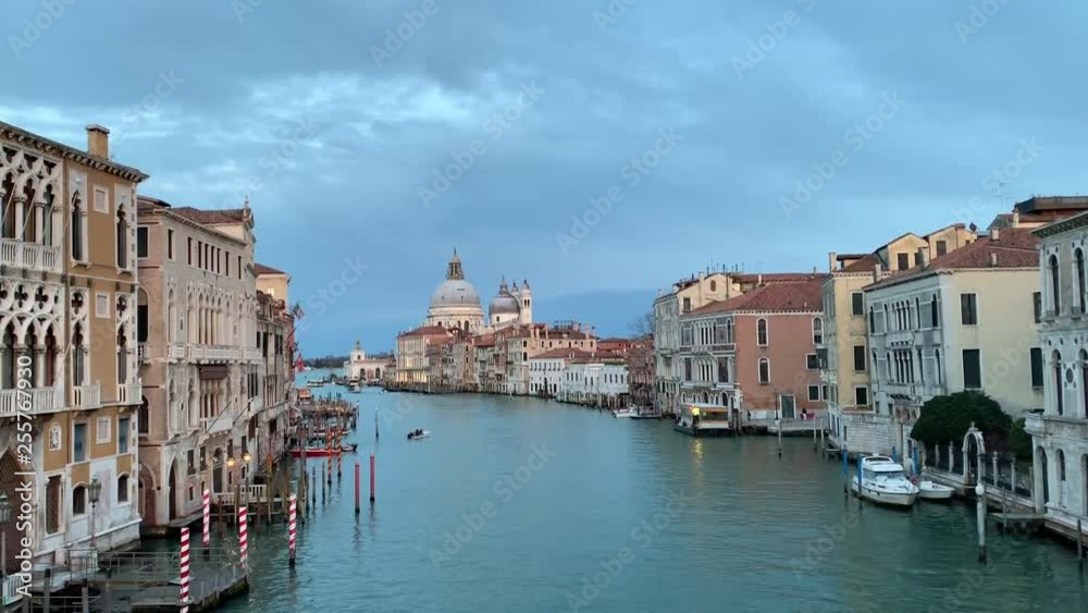Santa Maria della Salute at sunset time, a Catholic church in Venice, Italy Santa Maria della Salute at sunset time, a Catholic church in Venice, Italy