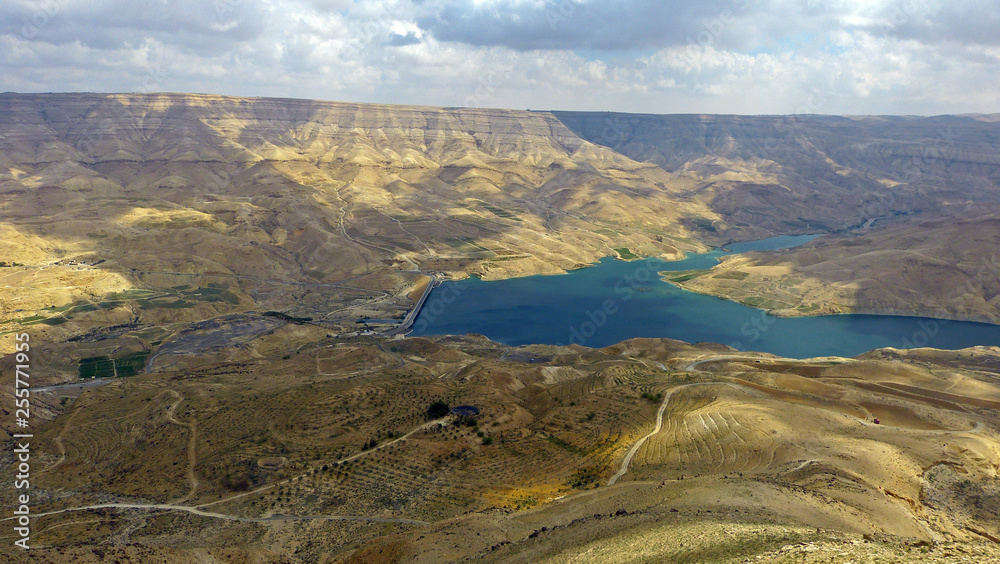 Wadi Mujib with lake
